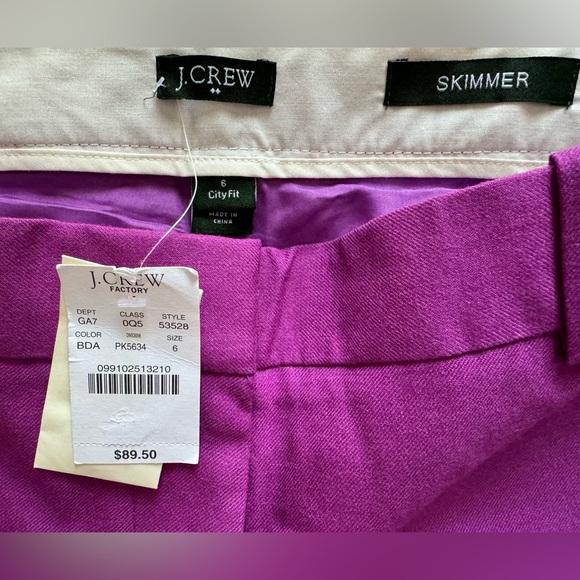 NWT J. Crew Wool Blend Skimmer Pant City Fit - Picture 6 of 8
